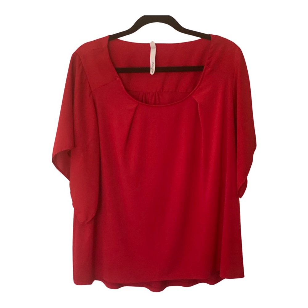 Red blouse